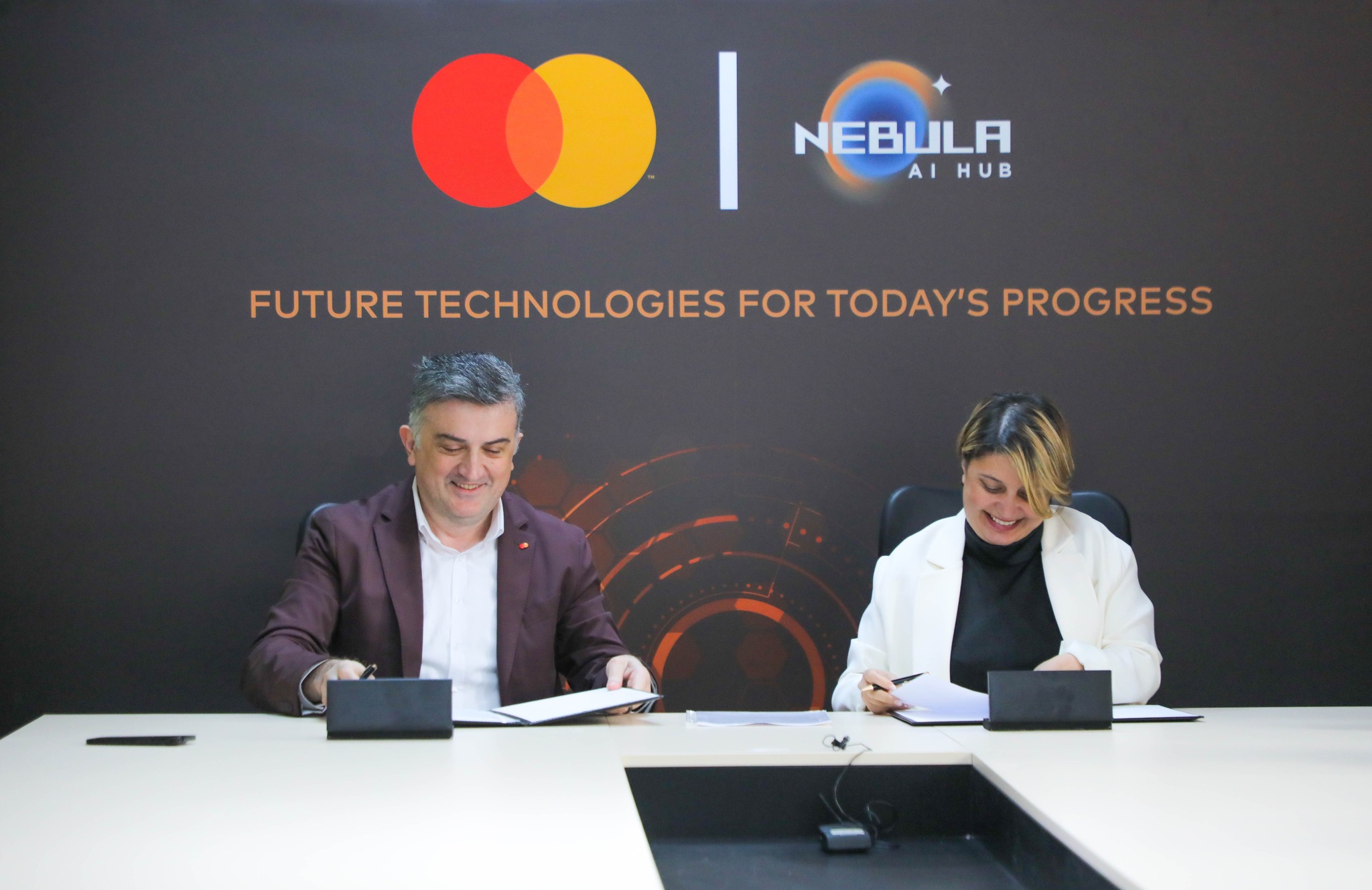 Mastercard and Nebula AI Hub strategic partnership signing